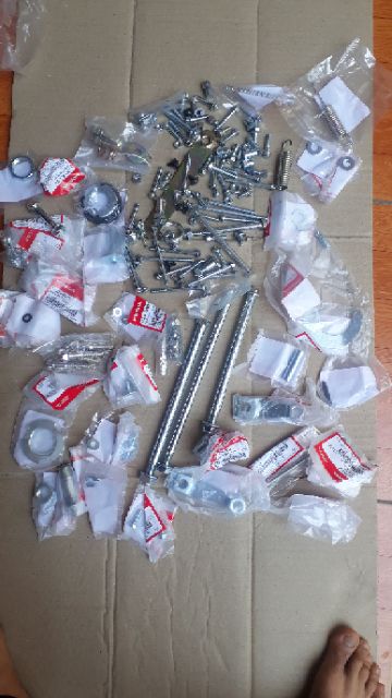 full bộ ốc cho dream THÁI 196 chi tiết
