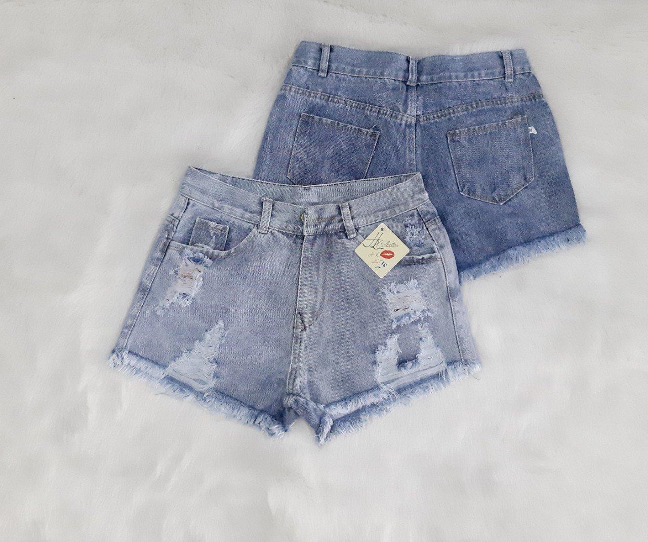 Quần Short Jean Nữ Rach Lưng Cao Short Jean Nu 117