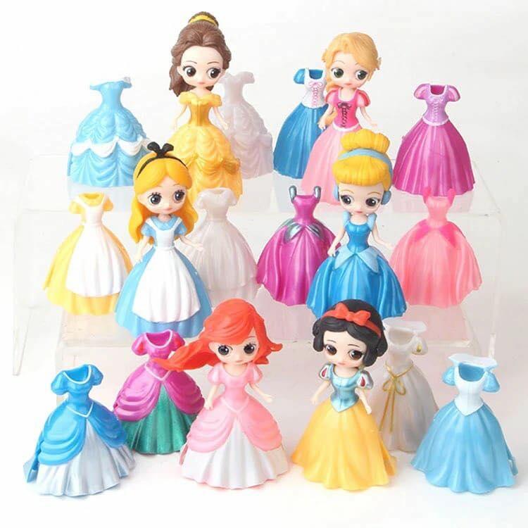 Mua Đồ chơi búp bê thay váy Set 1 búp bê công chúa Disney cổ tích kèm 3 váy  dạ hội thời trang thay đổi mẫu ngẫu nhiên tại TaiTunTin  Tiki