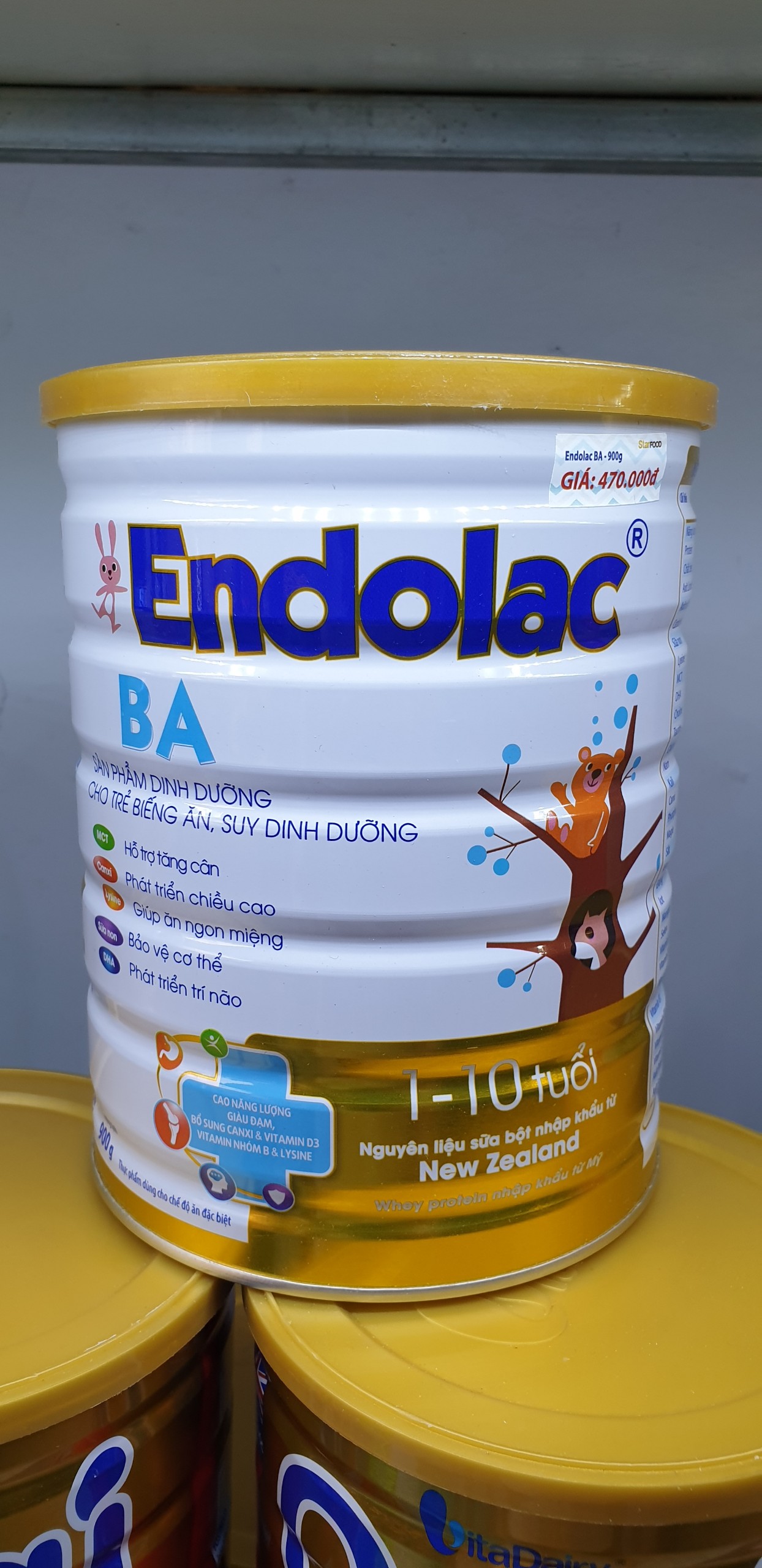 Sữa Endolac BA cho trẻ Biếng ăn (900g)