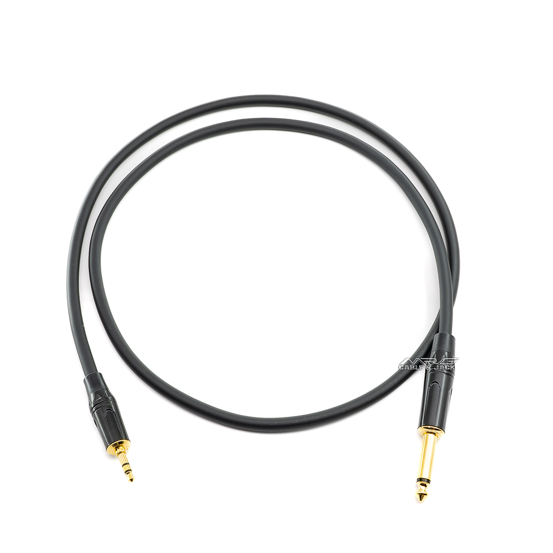 Dây 3.5 Ra 6 Ly Mono Thẳng, dài 0.5m-1m-2m-3m-5m-8m-10m, giá 1 dây | dây jack 3.5mm sang 6.5mm mono.