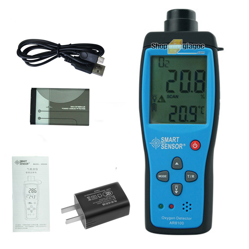 Máy đo nồng độ khí Oxy trong không khí Smart sensor AR8100