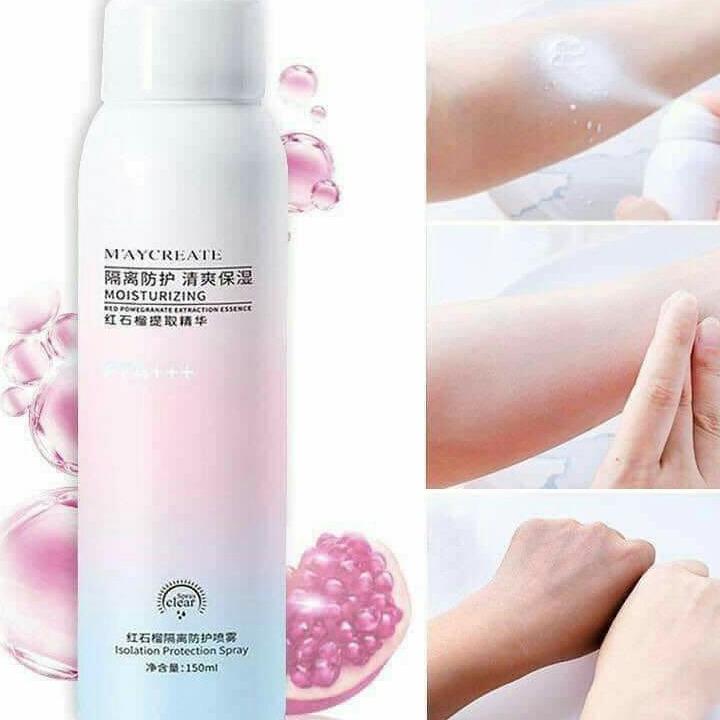COM BO 2 CHAI XỊT CHỐNG NẮNG MAYCREATE