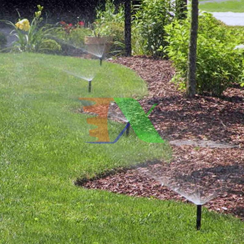 Irrigation spray rainfall reaching retractable dtx-21d, holder cap lawn sprinkler retractable adjust angle watering 25 °-360 ° lace 21 1/2 ", watering golf ball, water landscape, Park