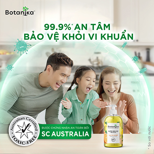 Nước rửa tay làm bếp Botanika 500ml