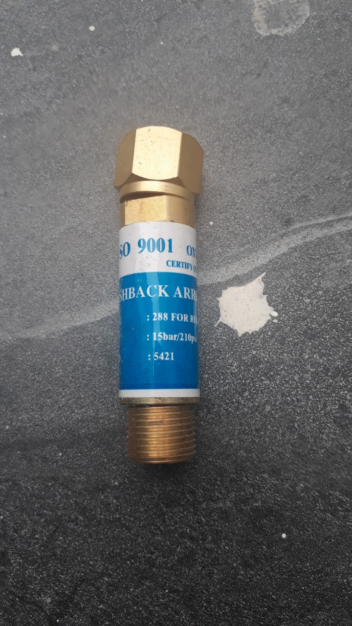 Van chống cháy ngược Oxi lắp đồng hồ