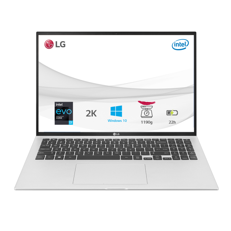 Laptop LG Gram 2021 16Z90P-G.AH73A5 (i7-1165G7/16GB/256GB/Intel Iris Xe/16.0 inch WQXGA/Win 10/Bạc)-Hàng chính hãng