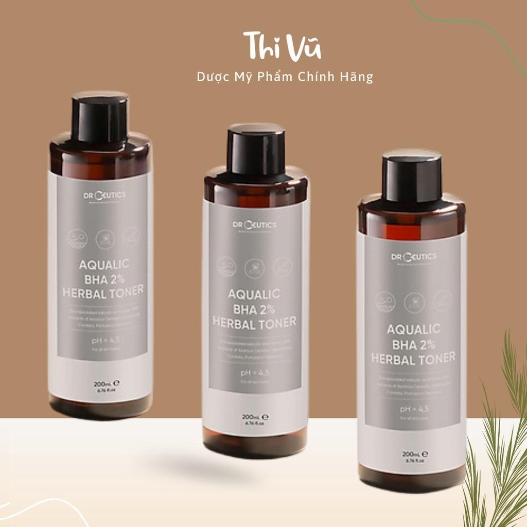 Toner Làm Sạch Và Cân Bằng Da DrCeutics BHA 2% - Thi Vũ