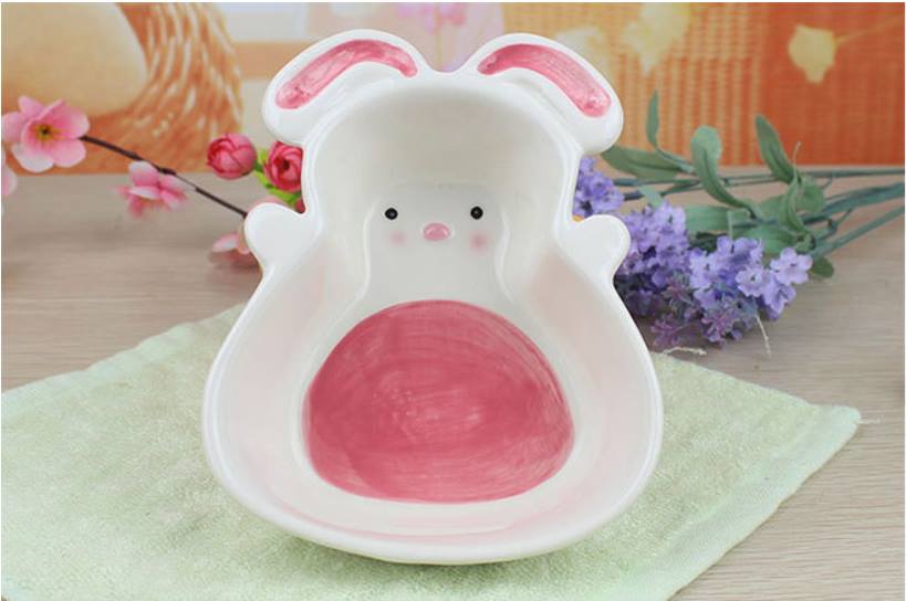 Bát ăn dặm gốm sứ cho bé hình thỏ, cà rốt, gà, vịt
