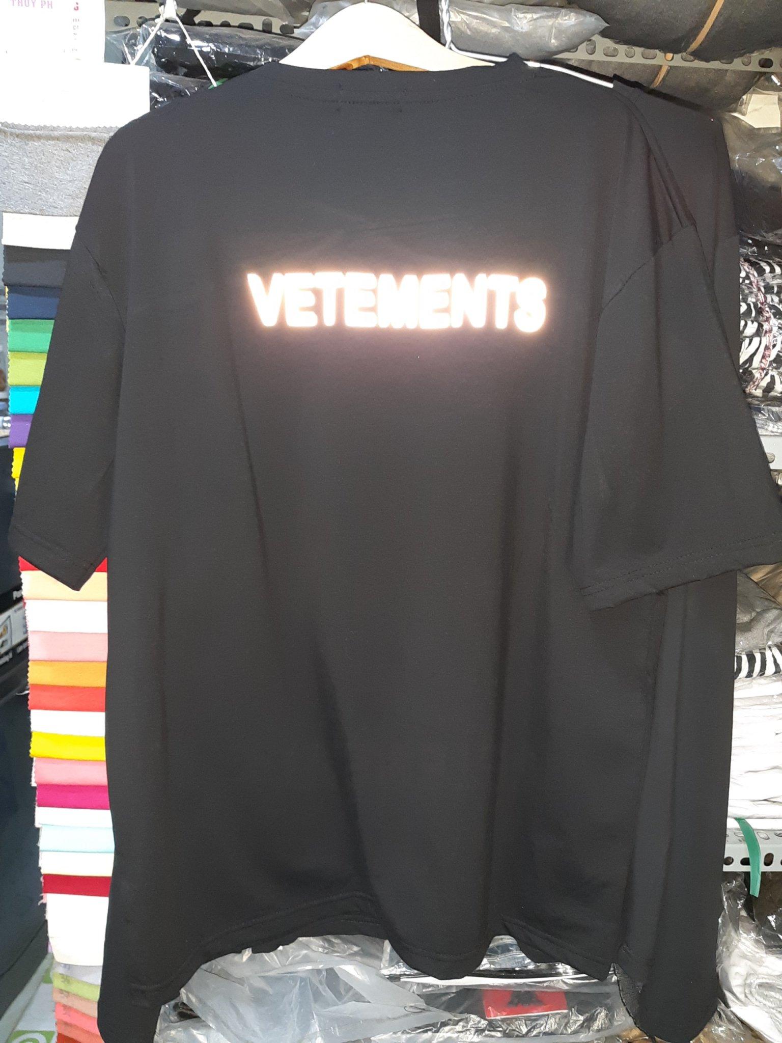 Áo thun Stee Phản quang VETEMENTS CAT Unisex