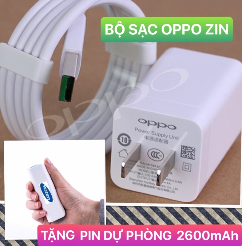 Giá BỘ CÓC SẠC ĐIỆN THOẠI CỰC NHANH OPPO ZIN 4A FULLBOX - BỘ SẠC OPPO ZIN CÓ DÂY TẶNG KÈM PIN SẠC DỰ PHÒNG CAO CẤP 2600MAH - CAM KẾT SẠC NHANH