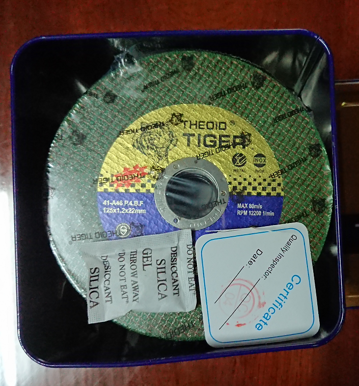 [HCM]Đá cắt Tiger 12 tấc (Hộp kim loại 50 viên) hàng chính hãng Tiger.