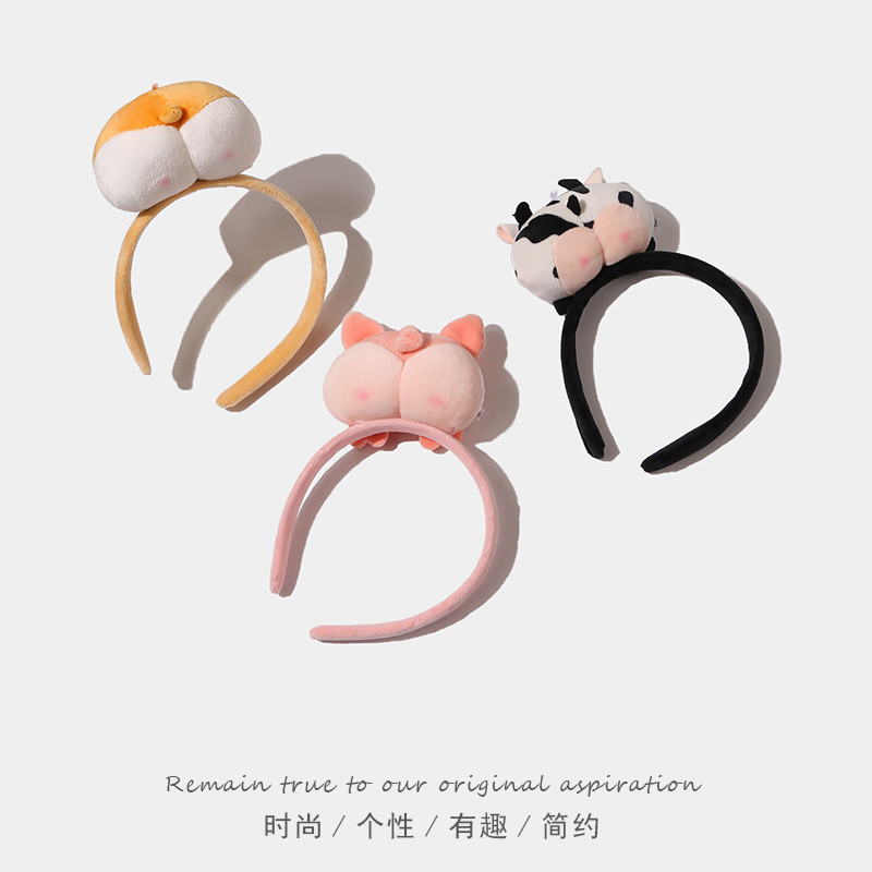 Cài tóc băng đô tóc mông thú dễ thương