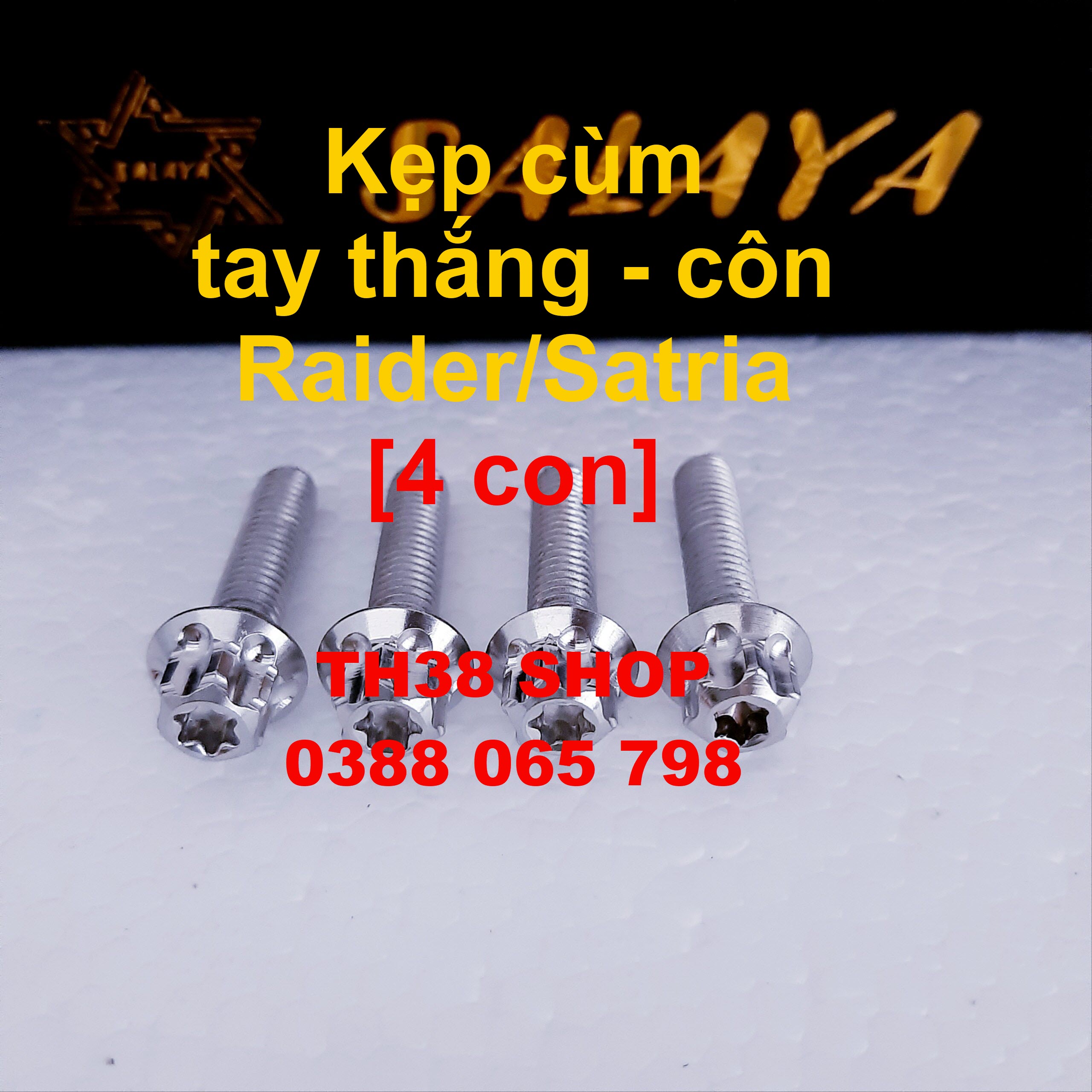 ốc kẹp tay thắng côn raider, satria [4 con]