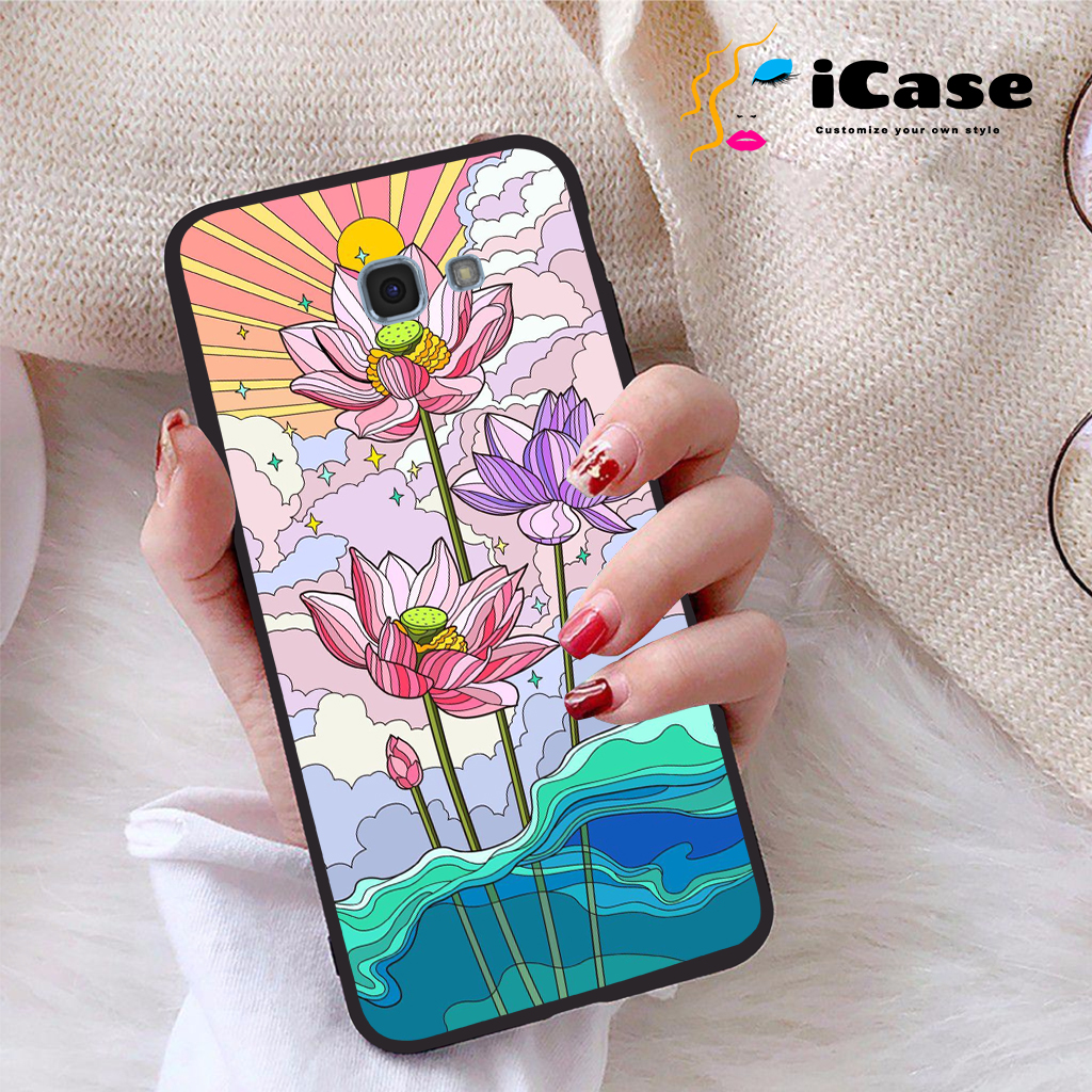Ốp lưng Samsung Galaxy A7 2017 viền dẻo TPU BST Sen