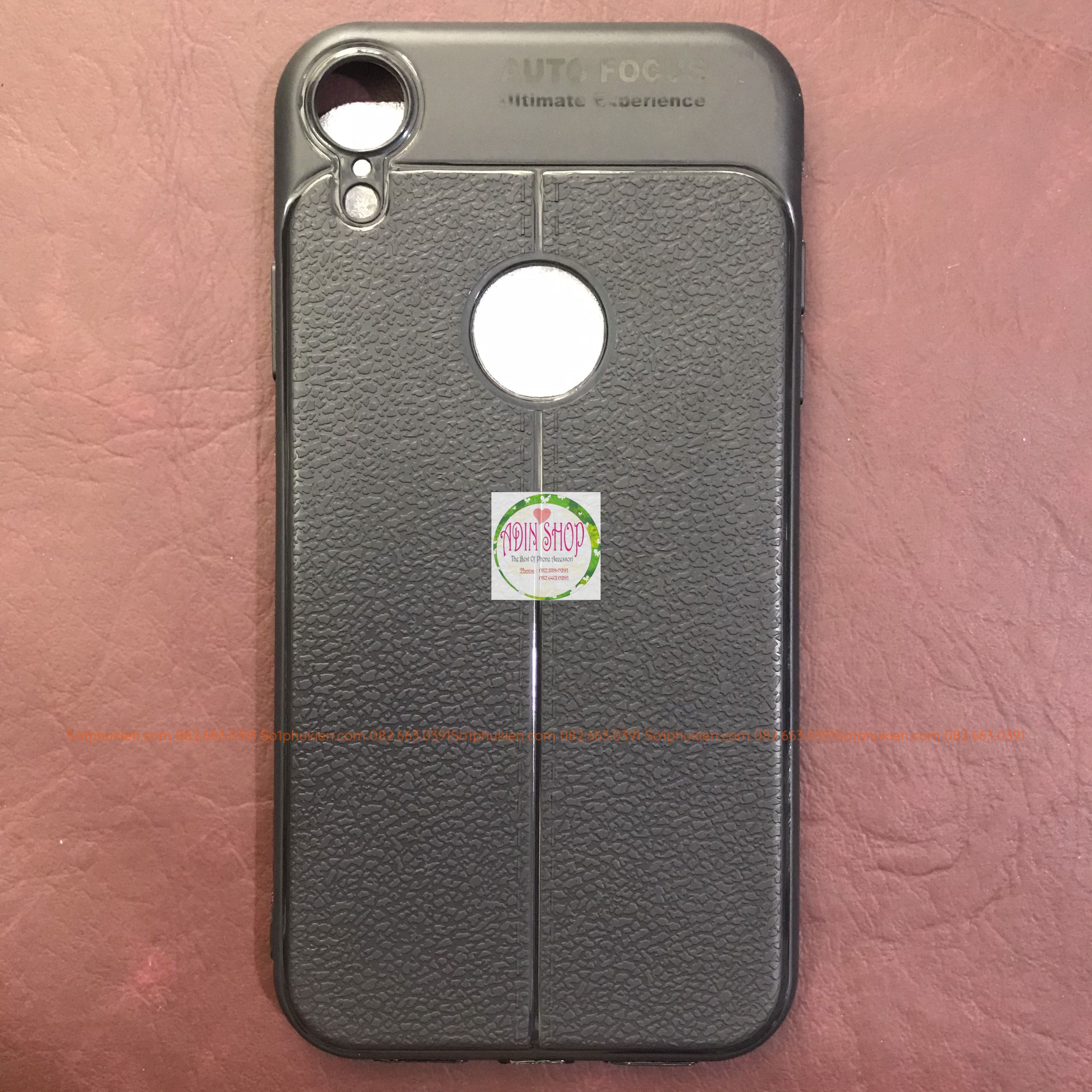 [HCM]Ốp lưng Iphone XR giả da auto focus bảo vệ mặt lưng máy
