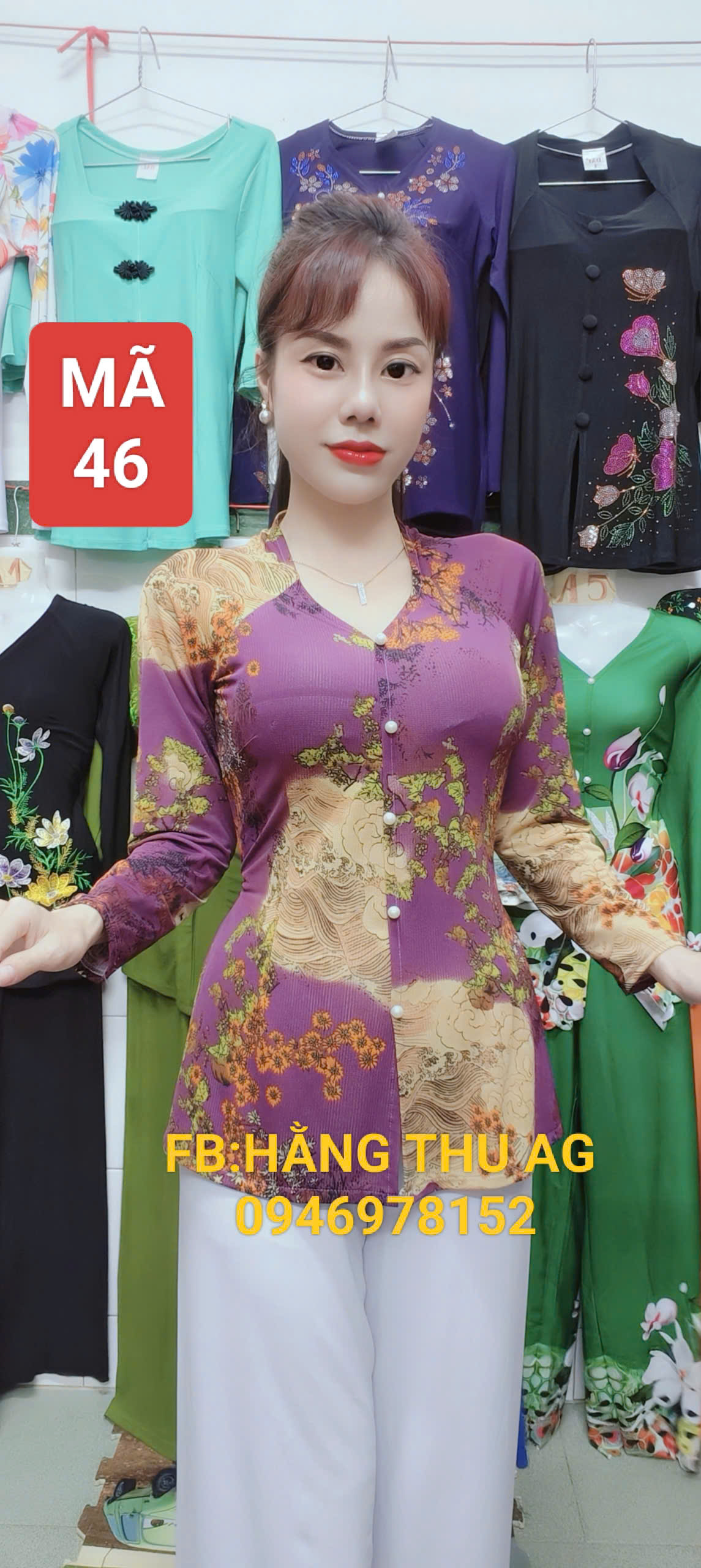 LẺ ÁO BÀ BA MÃ 28, 42 , 43, T46, 49, 50. KHÔNG KÈM QUẦN, QUẦN CÓ TRONG PHÂN LOẠI
