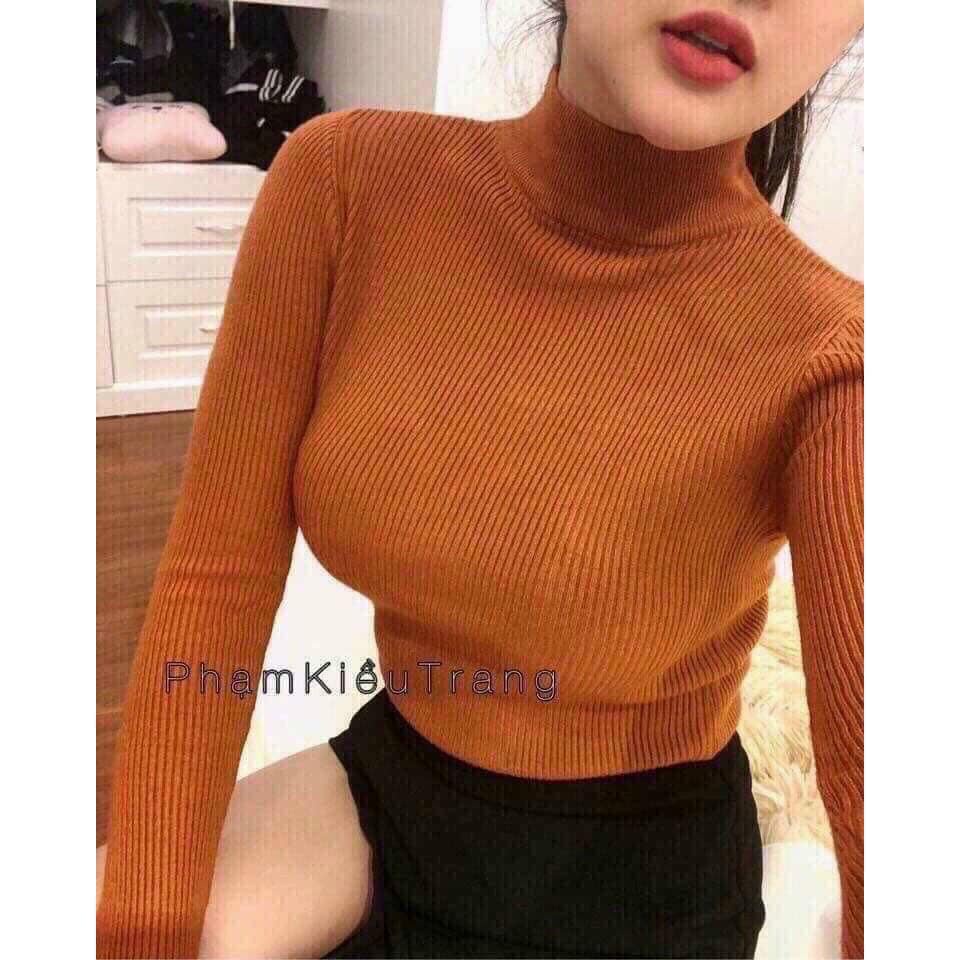 Áo len tăm cổ 3p hot hot(kèm ảnh thật,video)