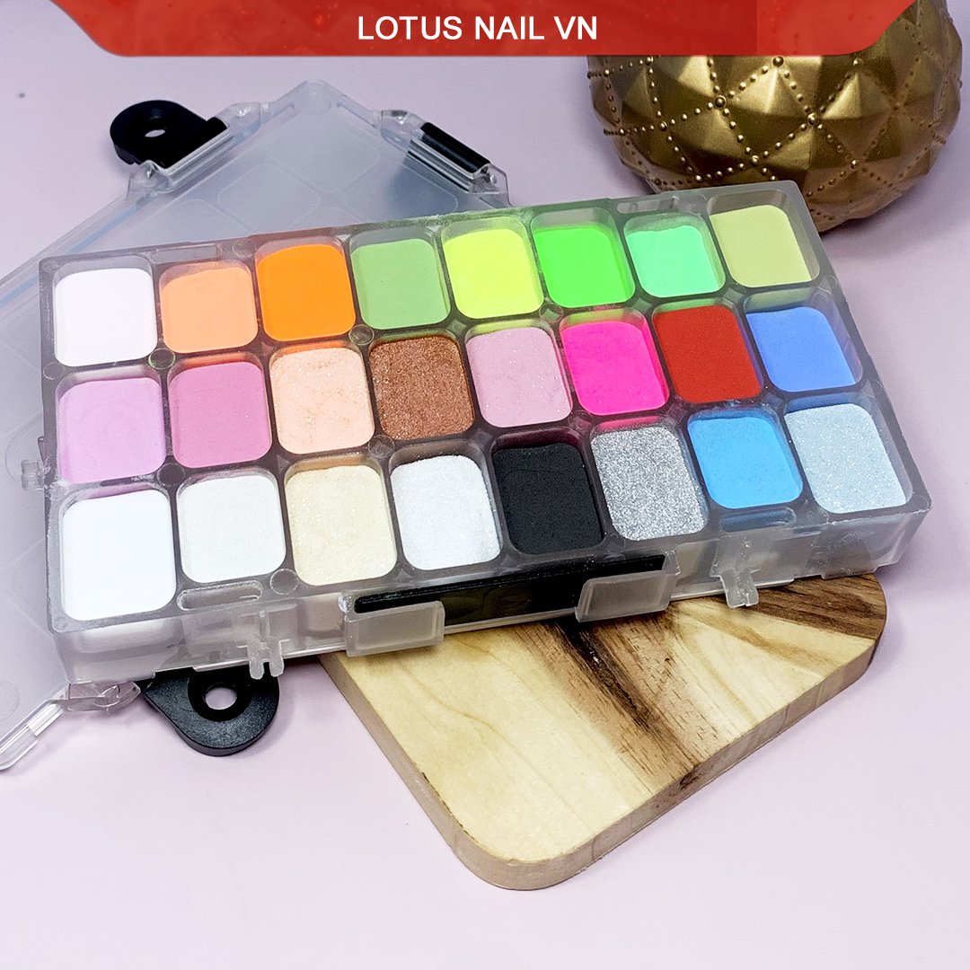 Set bột đắp móng Keystone 24 màu - Made in USA