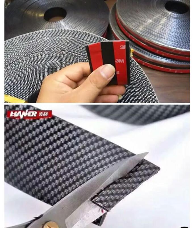Nẹp bước carbon chống trầy xước cho xế yêu dài 1m rộng 5cm