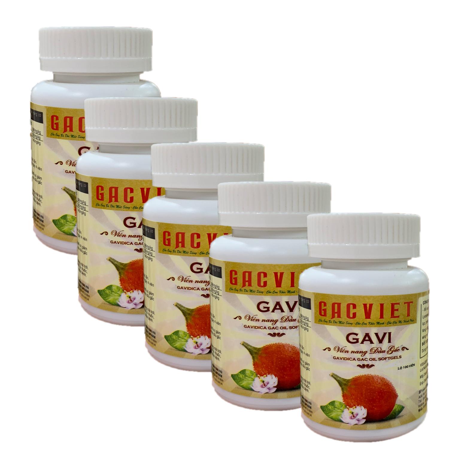 Viên Nang Dầu Gấc (Combo 5 hộp)