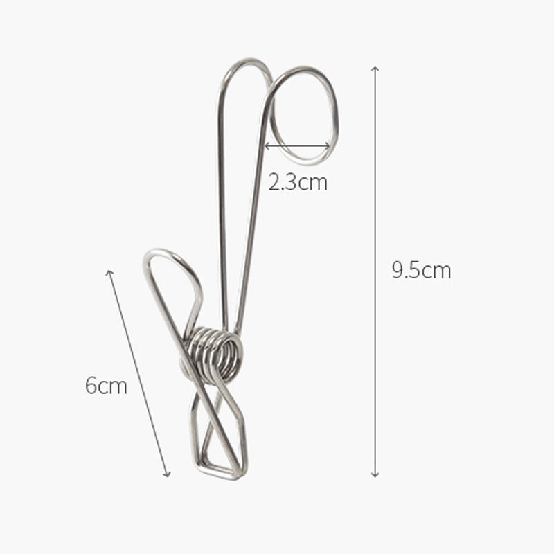 Bộ 4 kẹp phơi giữ đồ đa năng bằng inox