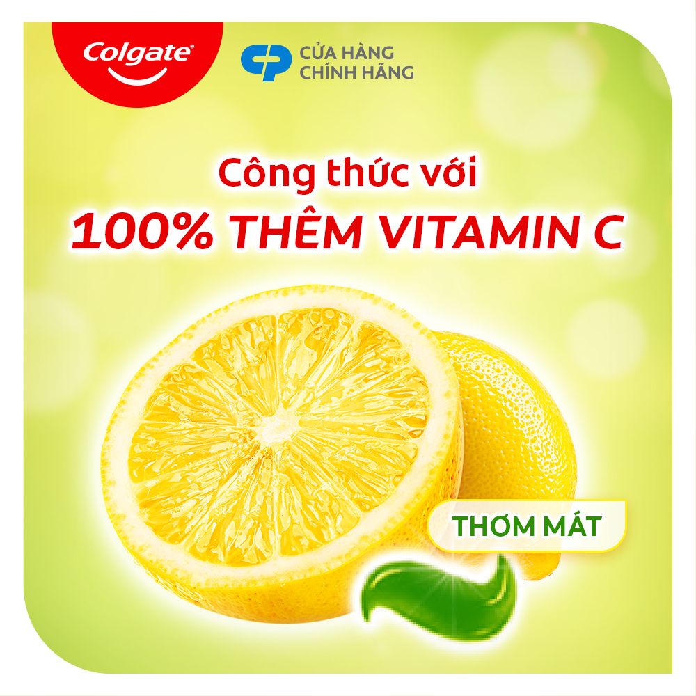 [Chỉ 25-29.6_X2 Voucher giảm đến 20%] Bộ 3 Kem đánh răng Colgate Vitamin C thơm mát 170g/ tuýp