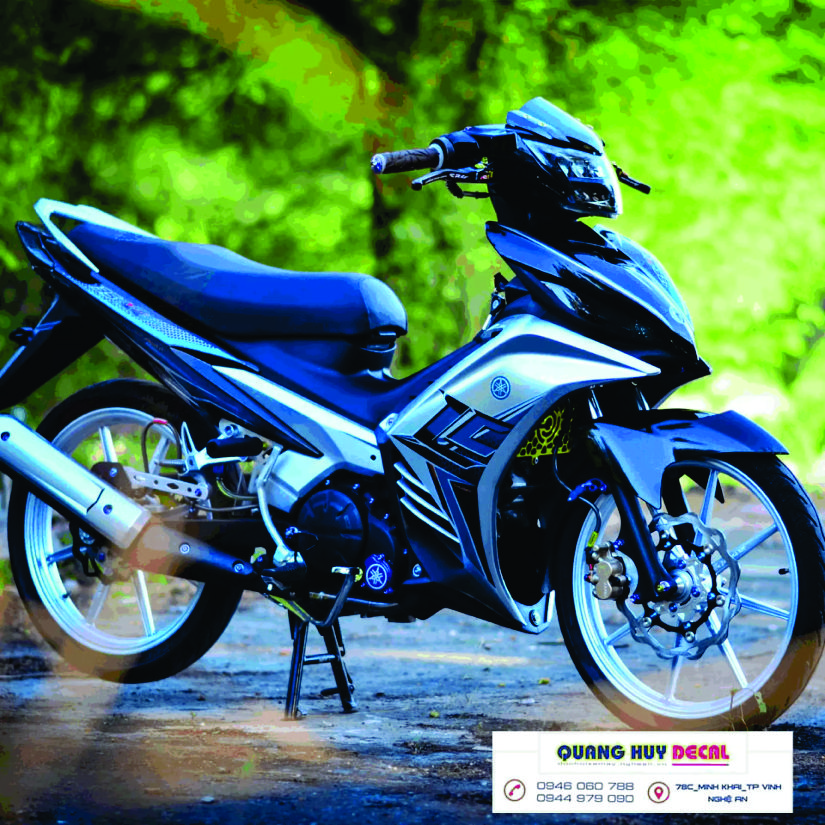 Tem Trum Exciter 135 Xam Den,Team Decal Ex135 LC