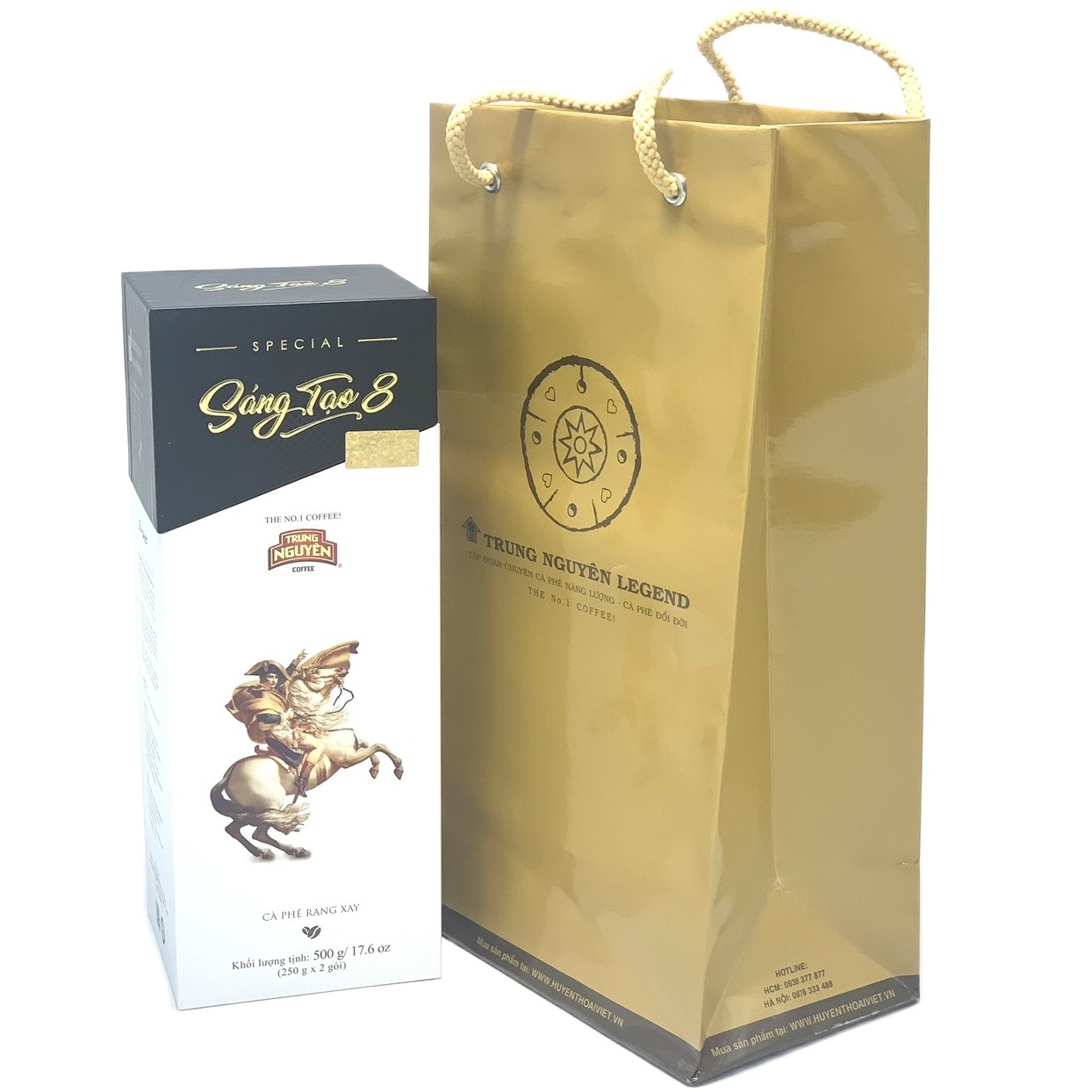 (Combo 2 Hộp) Cà phê Sáng tạo 8 Trung Nguyên - Cà phê Bột Pha Phin( Hộp 500gam)