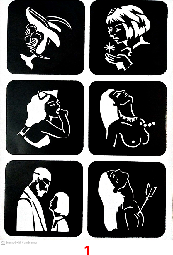 Khuôn xăm Mã 1 như ảnh (không kèm mực)