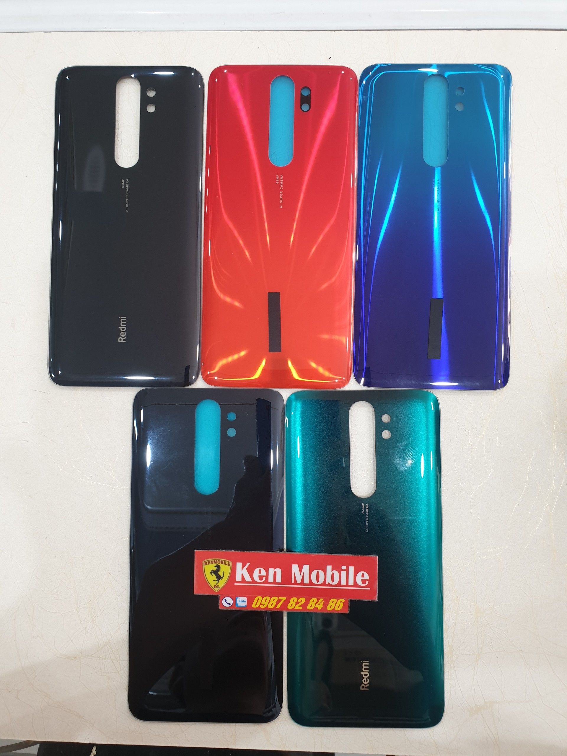 Nắp Lưng Thay Thế Xaomi Redmi Note 8 Pro, Loại 1 (Tặng Kèm Keo Dán)