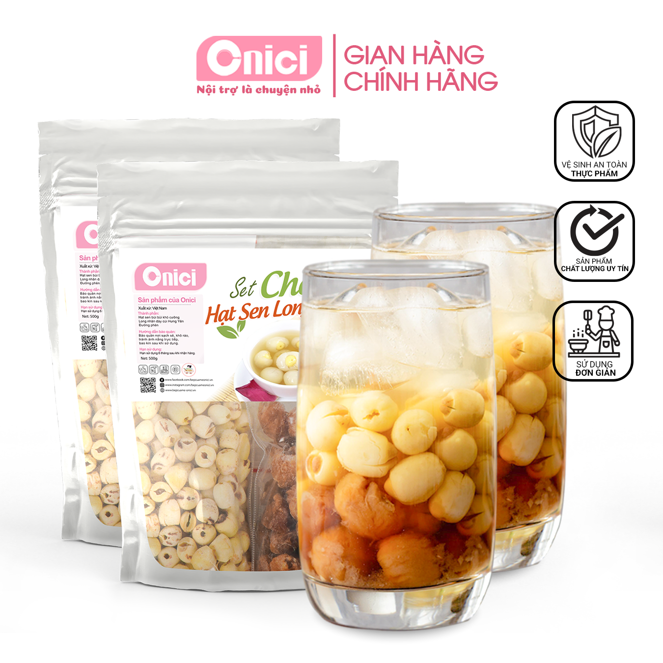 Chè Sen Long Nhãn (SET 20-25 CHÉN) Bếp Của Mẹ Onici