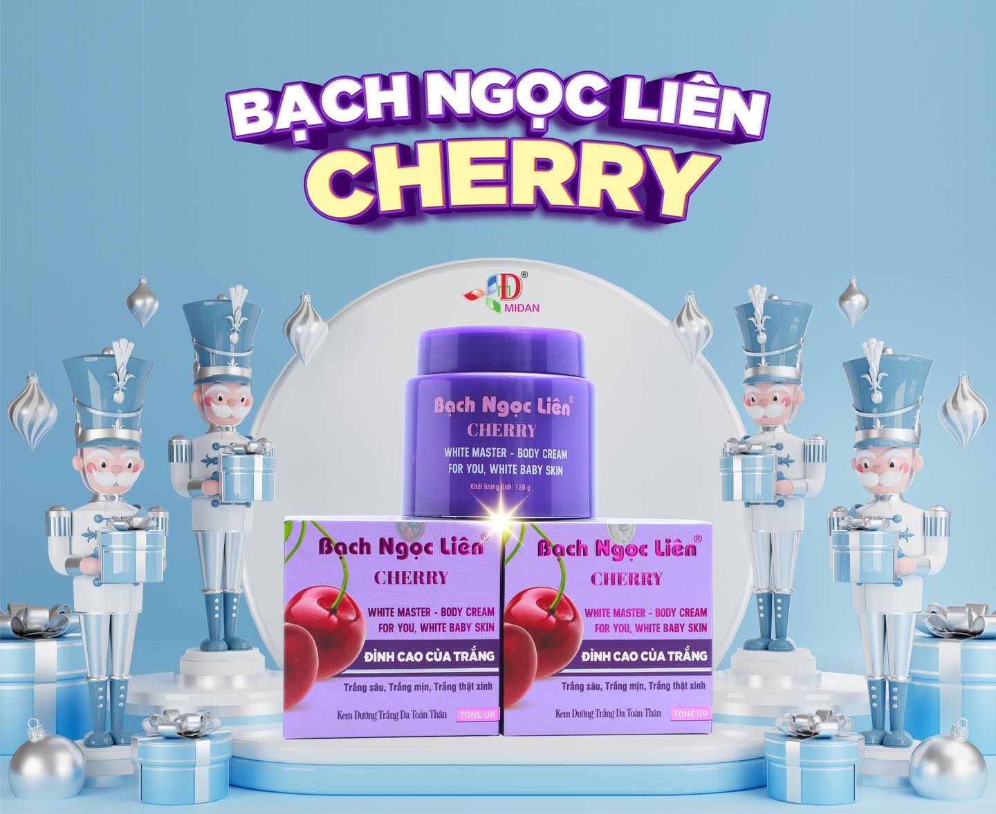 Kem Body Bạch Ngọc Liên - Bạch Ngọc Liên Cherry Tím