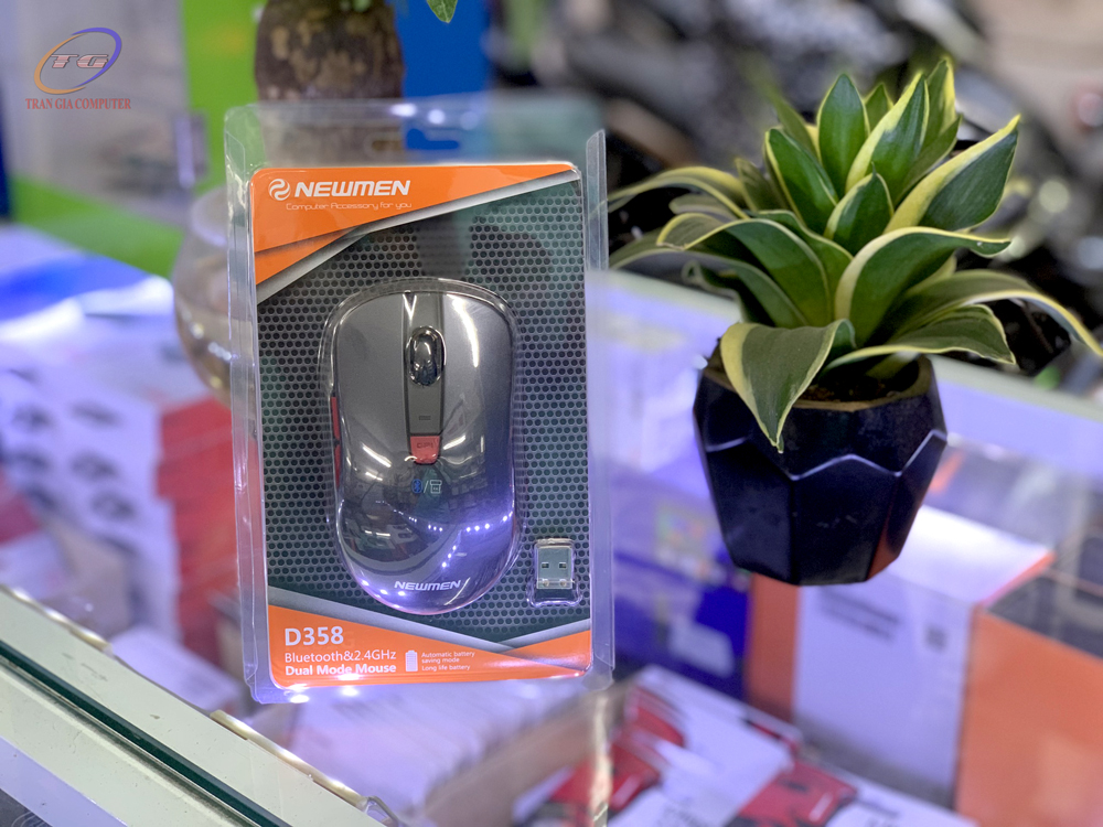 Chuột không dây (Dual Mode 2.4GHz + Bluetooth) Newmen D358 phiên bản mới