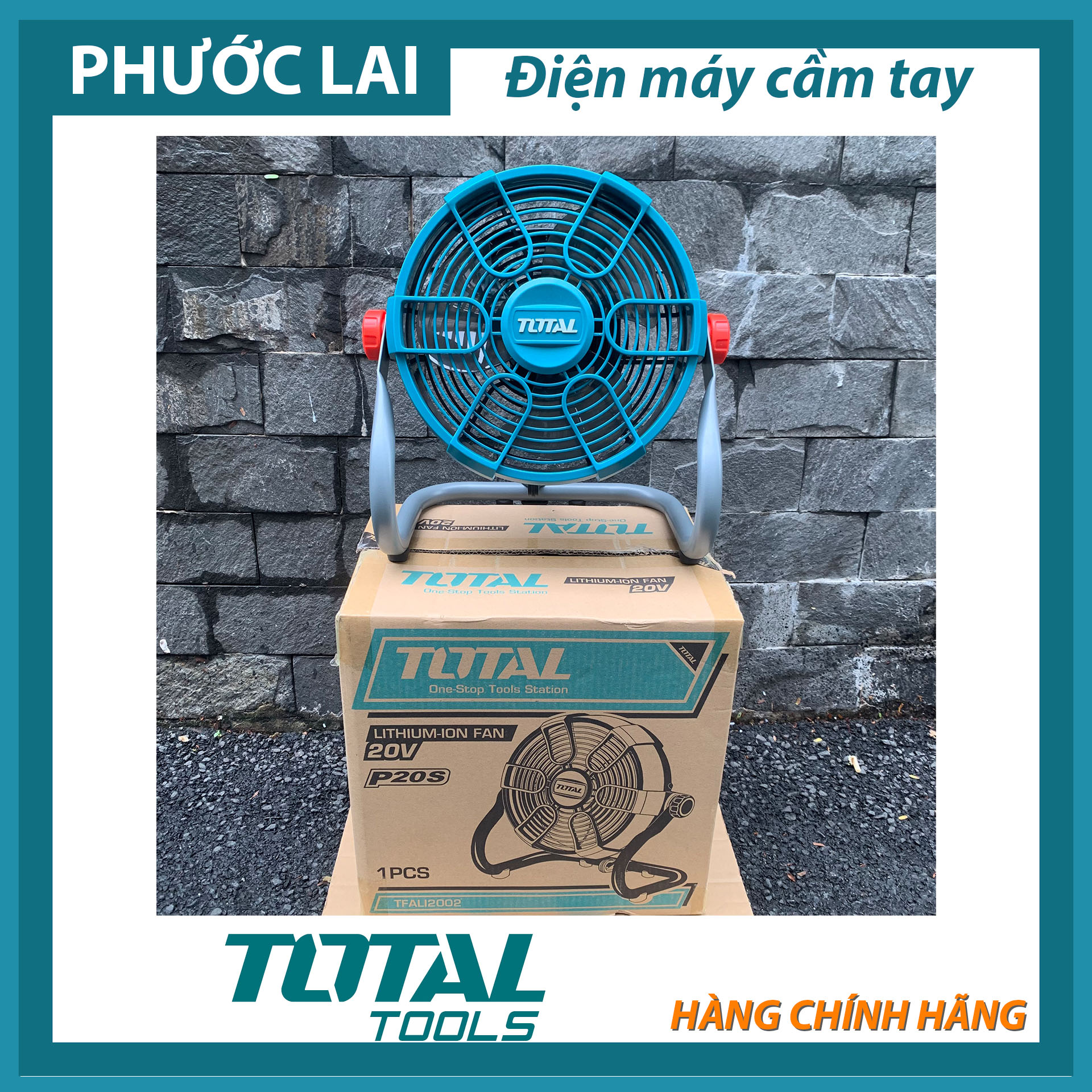 Quạt máy dùng pin Lithium 20V TOTAL TFALI2002