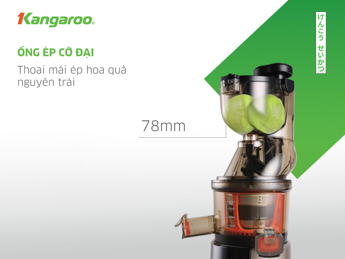 MÁY ÉP CHẬM KANGAROO KG200SJF (665ml - 200W) Hàng Chính Hãng