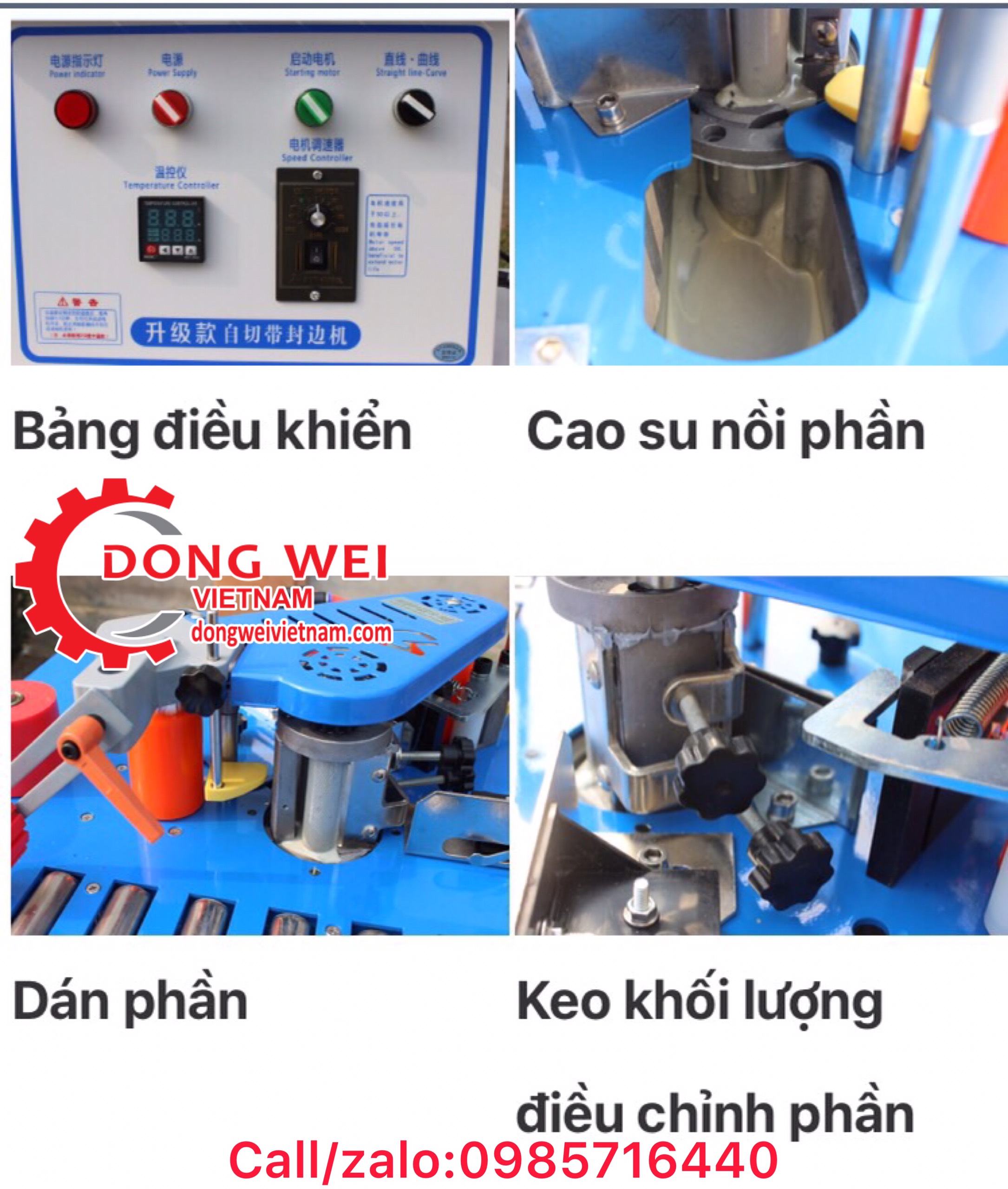 Máy dán cạnh gỗ DW550