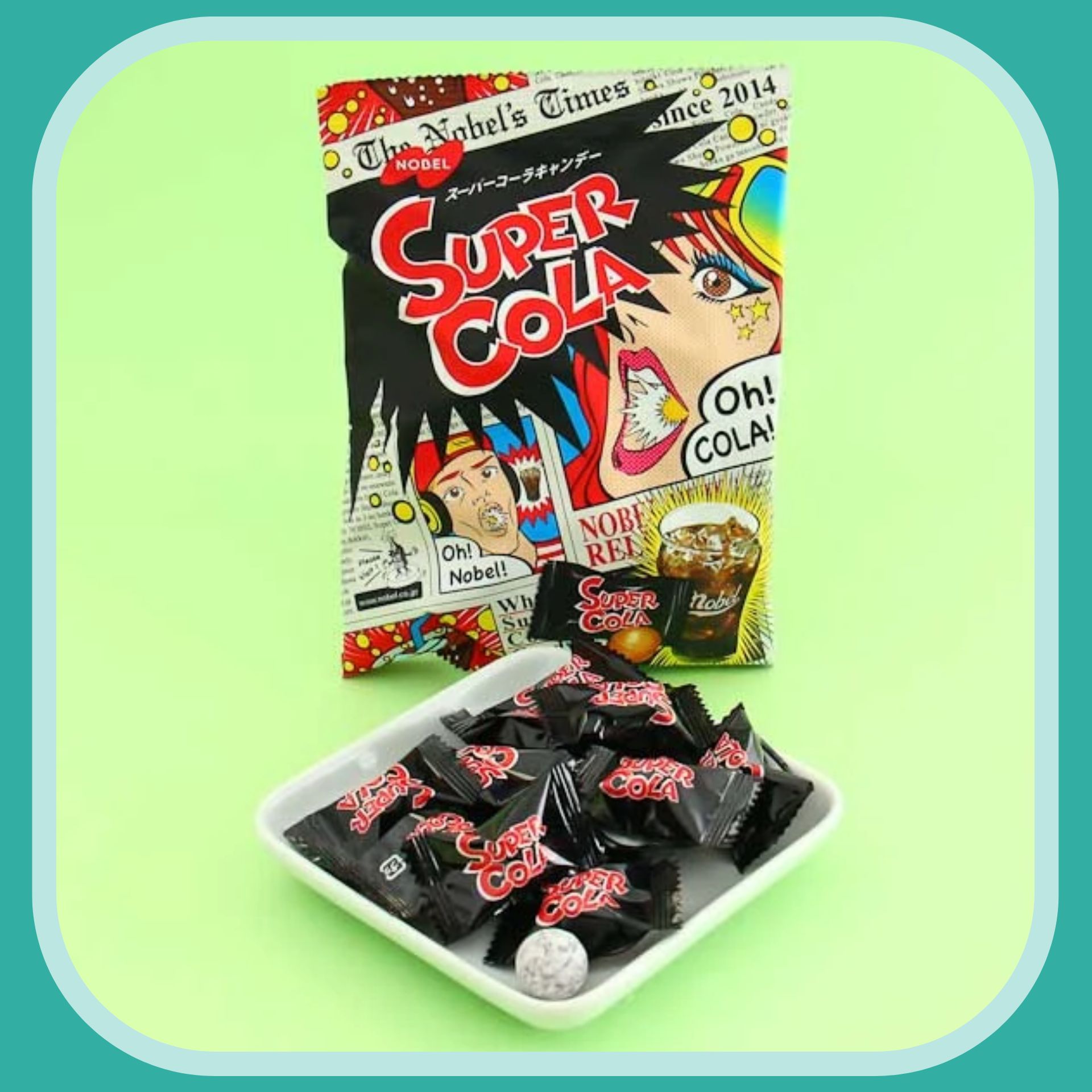 (Hot đủ 3 vị)Kẹo siêu chua super cola , soda, lemon Nhật Bản Nobel Scream Siêu Chua, siêu chua