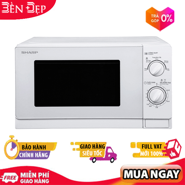 Lò vi sóng cơ Sharp R-201VN-W 20L (Giá áp dụng giao tại HN, HCM& các tỉnh liên hệ shop)