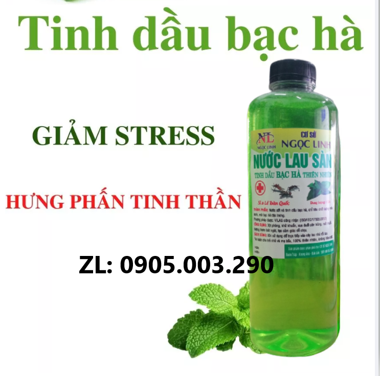 2000ml (2 lít) nước lau sàn tinh dầu bạc hà