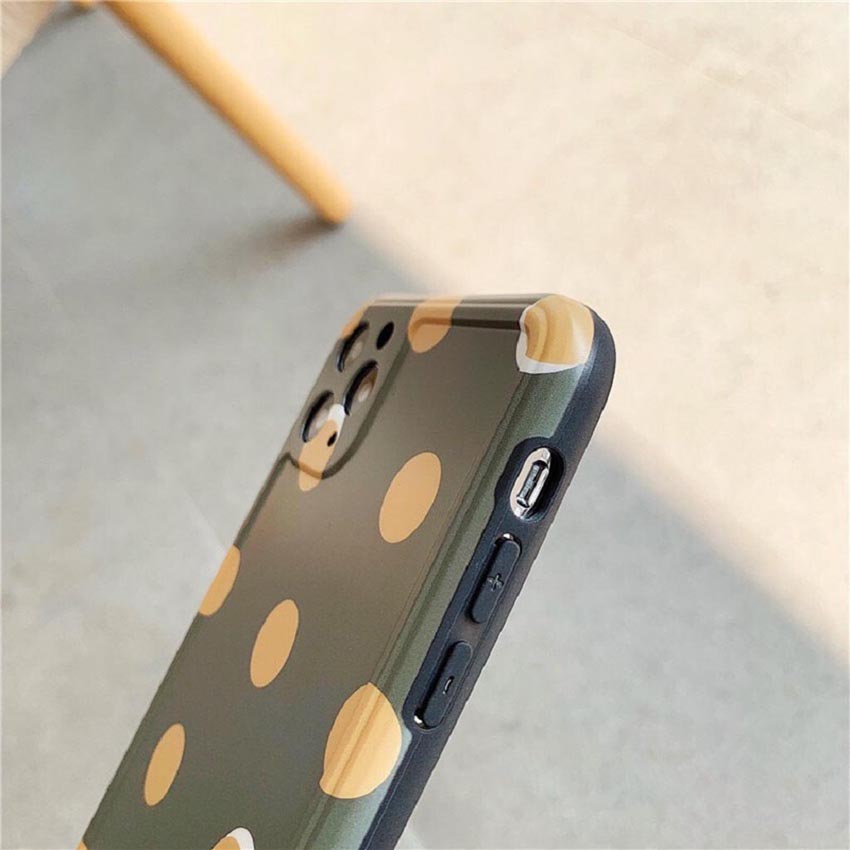 Ốp lưng iphone cao cấp full viền ốp silicon chấm bi matcha dành cho iphone6/ iphone 6 plus/ iphone 7/ iphone 7plus/ iphone 8/ iphone 8plus/ iphone X/ iphone Xs max/ iphone 11/ iphone 11 pro/ iphone 11 pro max
