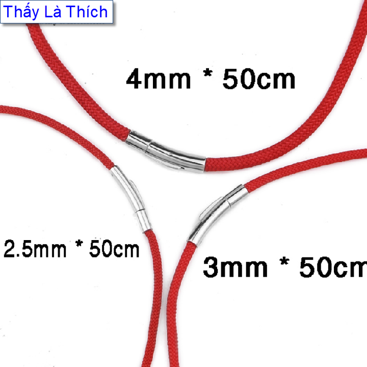 Pendant women umbrella red Thai buckle white stainless steel high-grade 3mm - 4mm-5mm-commitment 1 Đổi 1 if Hoen Rust