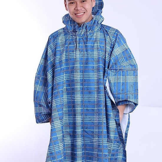 [HCM]Áo mưa không xẻ tà vải dù hoa văn đa dạng