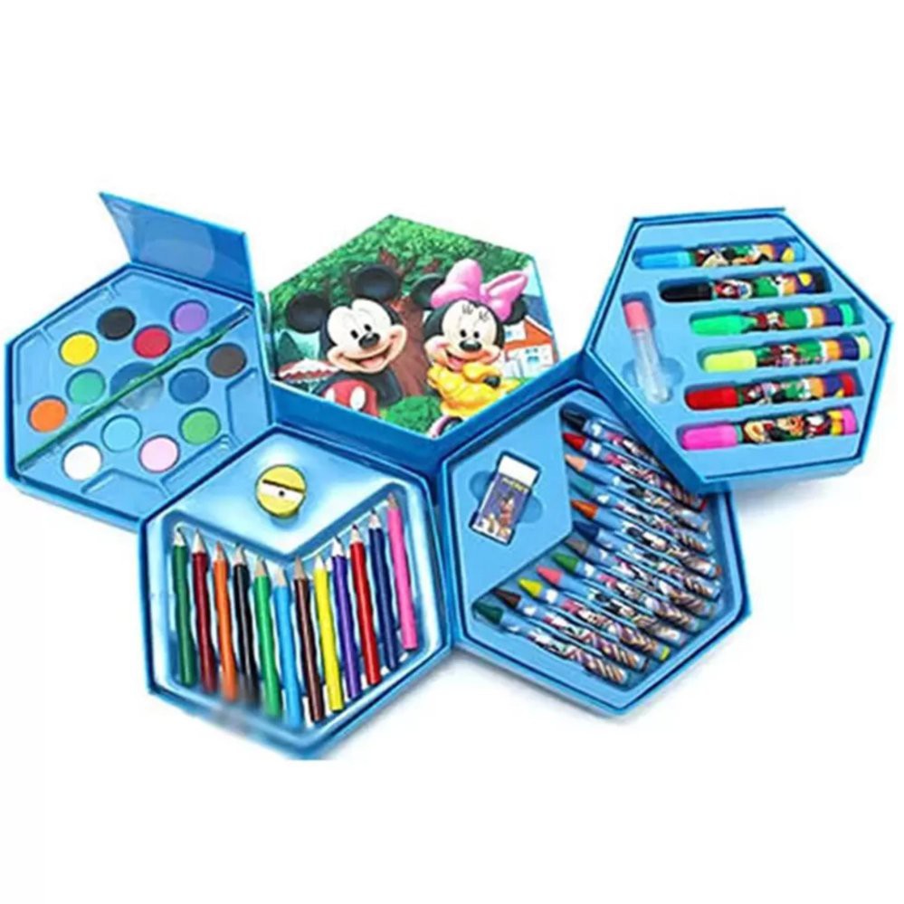 Bộ bút chì màu xoay 4 tầng 46 món ngộ nghĩnh cho bé