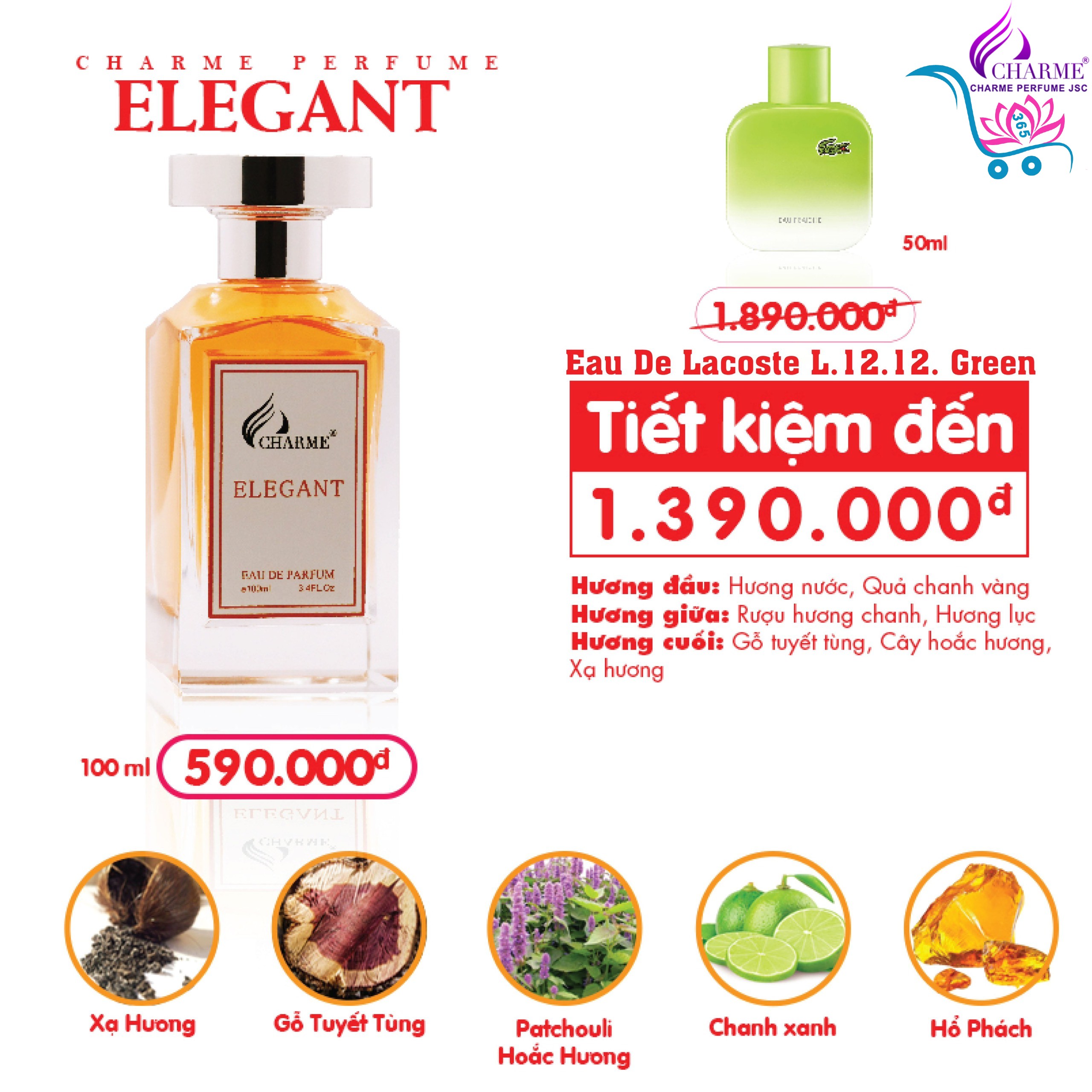 Nước hoa Nam Elegant 100ml chính hãng