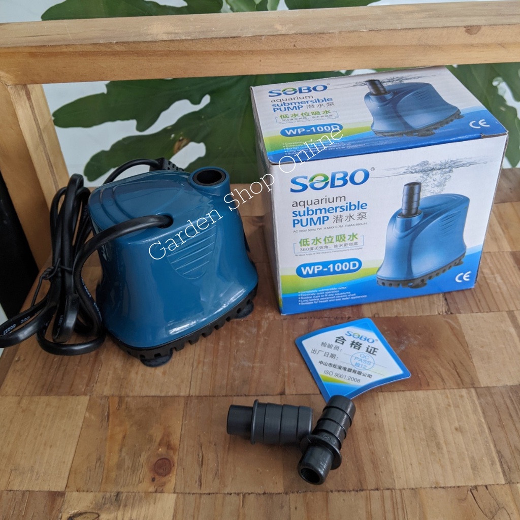 Máy bơm hồ cá hiệu SOBO 100D,200D,300D,500D, bơm hút đáy