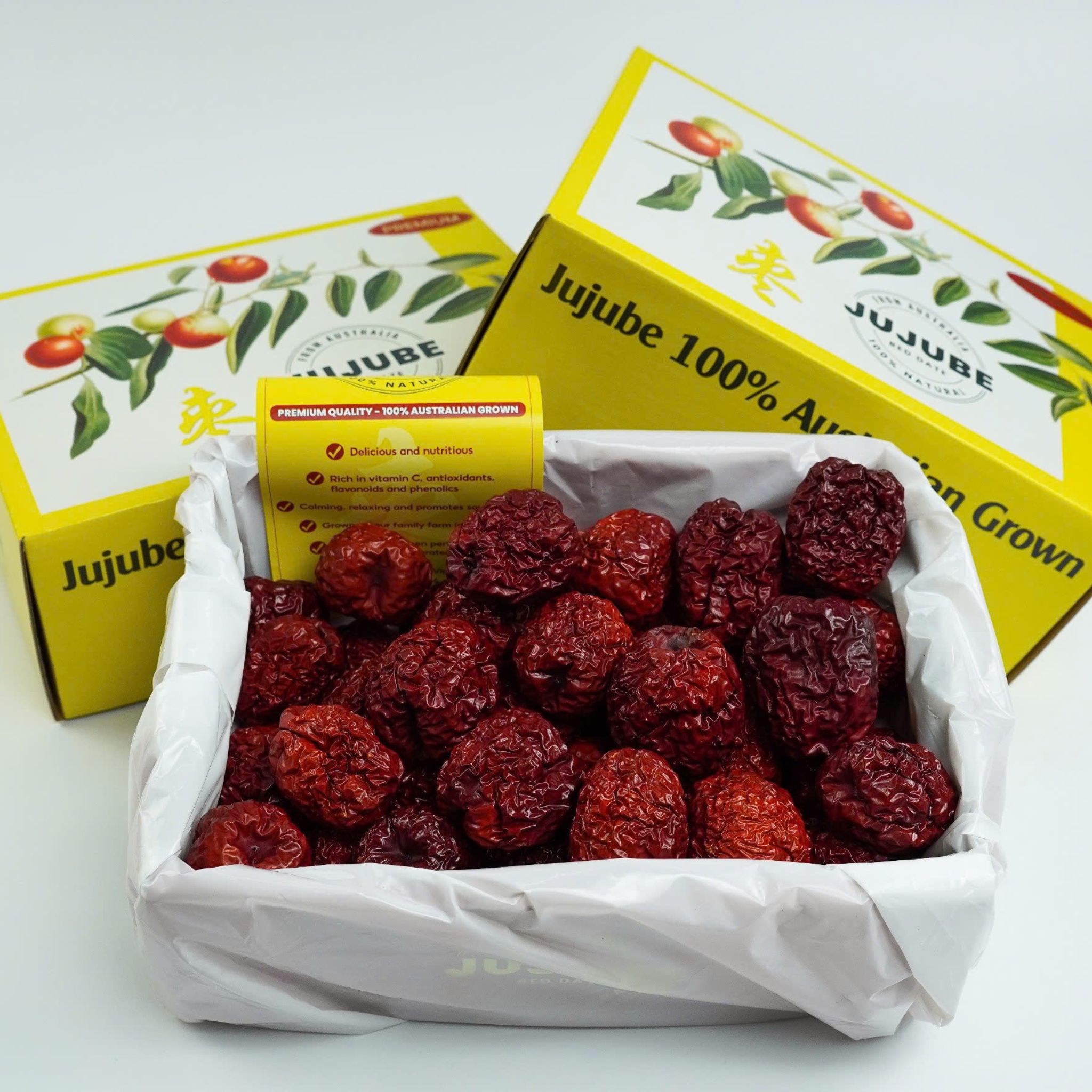 Táo đỏ khô Úc nhập khẩu cao cấp 500g - Jujube Australia 100%