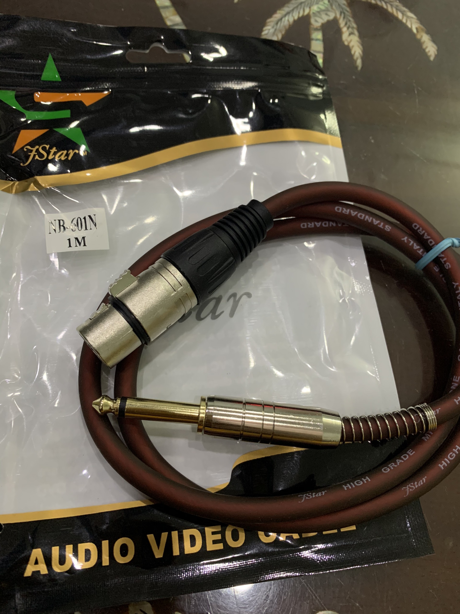 Dây cắm Micro đầu 6.5ly - 1 đầu jack canon 1 đầu jack 6.5ly / Dây canon XLR cho micro thu âm jack 6.5mm