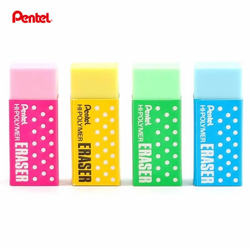 Gôm Tẩy Chì Nhiều Màu Nhật Bản Pentel Hi Polymer ZEH05_CME - Tẩy Siêu Sạch, Ít Bụi, Ít Độc Hại - Cam Kết Nhập Khẩu Và Phân Phối Chính Hãng