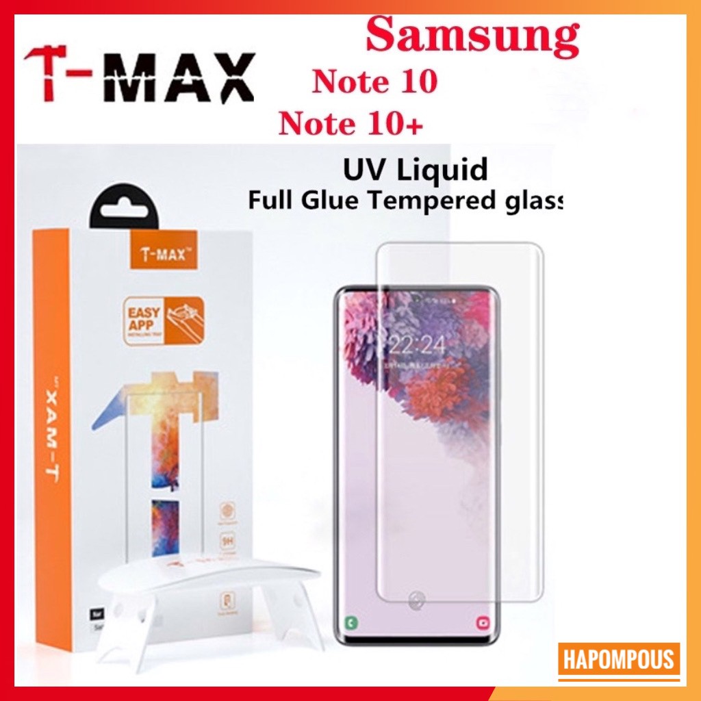 Cường lực Full Màn keo T-MAX UV Samsung Galaxy Note 10 / Note 10 Plus / Note 20 Plus